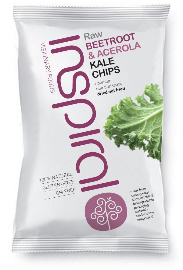 Inspiral Beetroot and Acerola Kale Chips