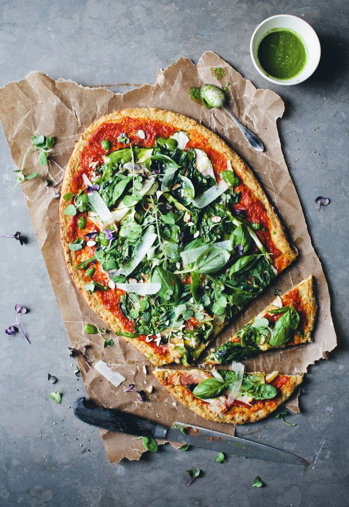 Cauliflower Pizza by Green Kitchen Stories