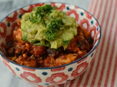 vegan tempeh chilli