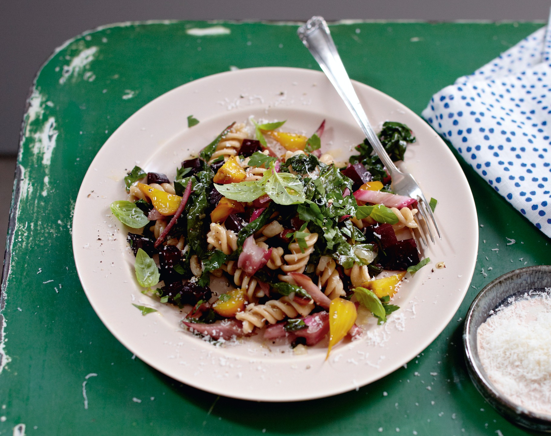 pasta with beets and chard - Calgary Avansino