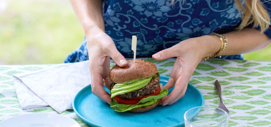 black bean burger